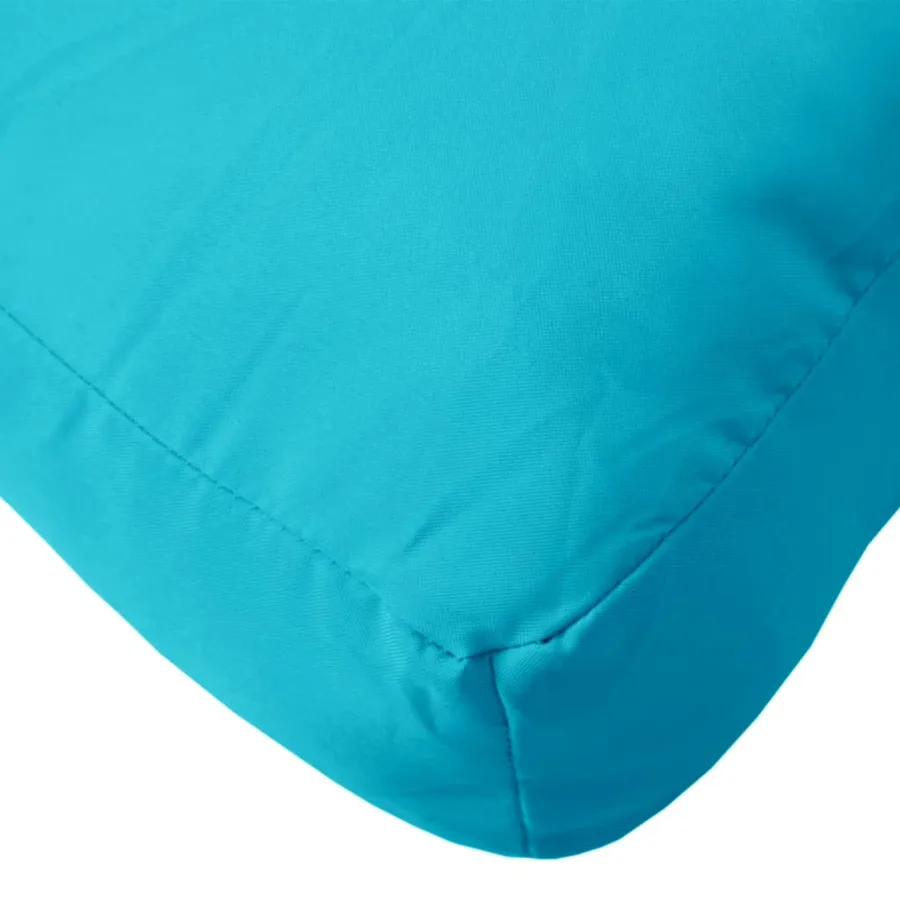 Coussins de palette lot de 2 turquoise tissu - 6