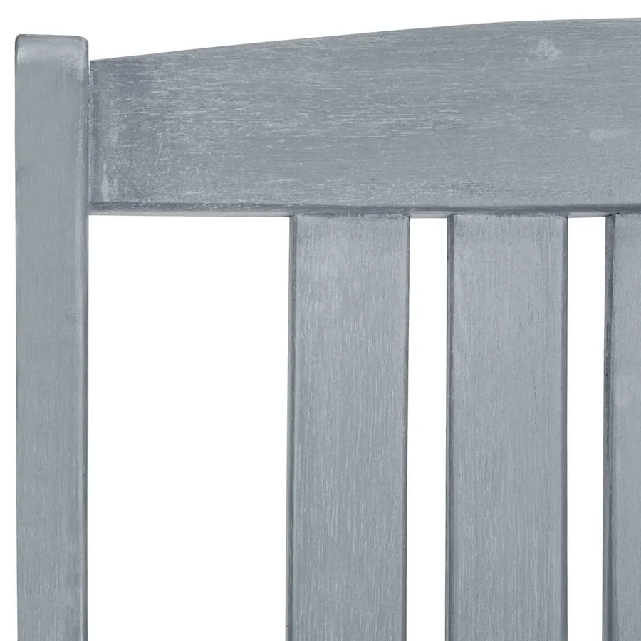 Chaises de jardin et coussins lot de 6 Bois acacia massif Gris - 9