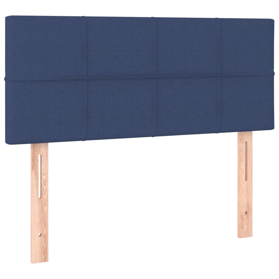 Sommier à lattes de lit avec matelas Bleu 90x190 cm Tissu - 6