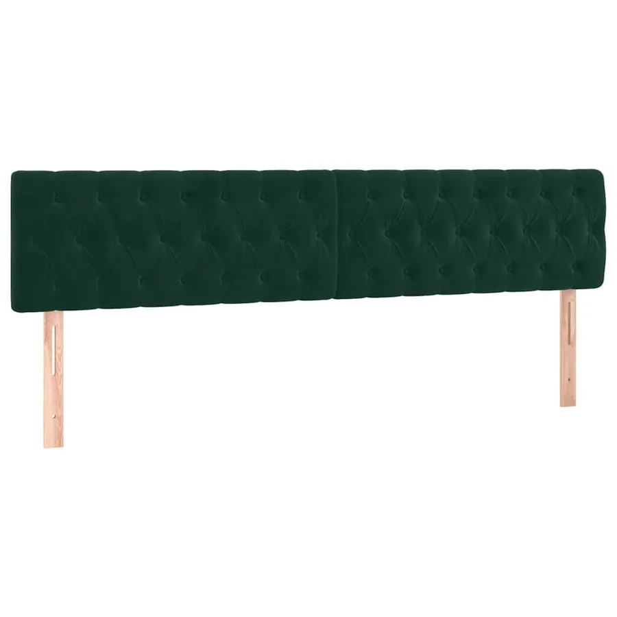 Sommier à lattes de lit et matelas Vert foncé 200x200cm Velours - 6