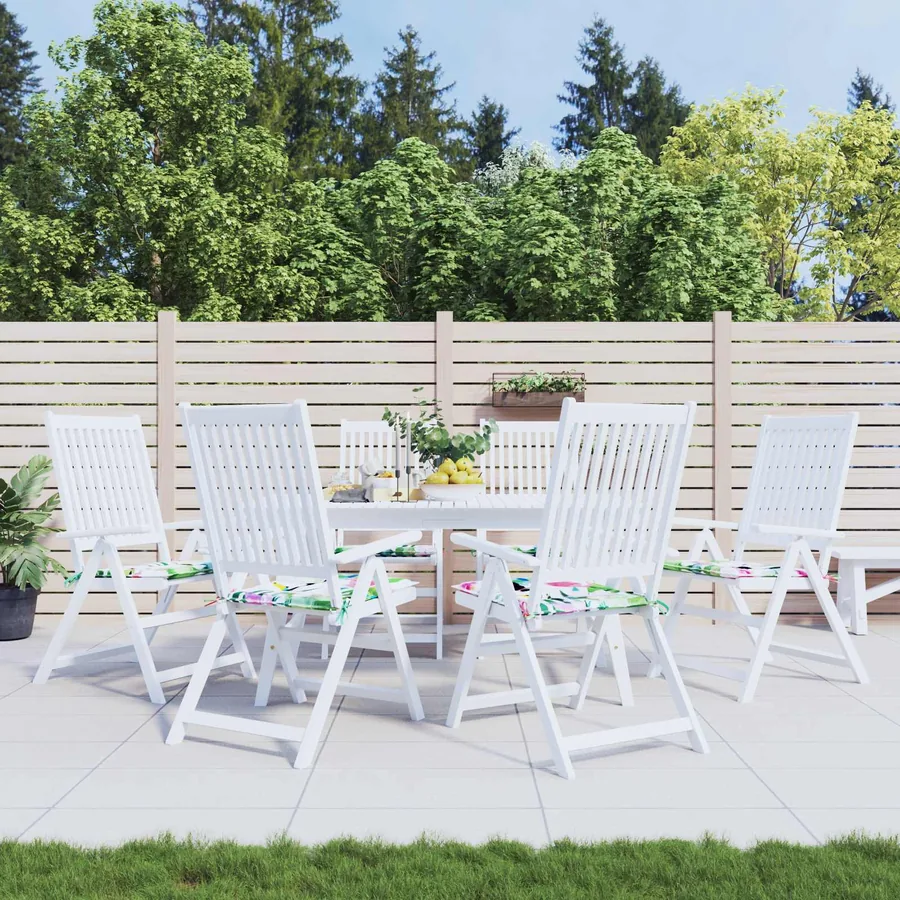 Coussins de chaise 6 pc Multicolore 50 x 50 x 4 cm Tissu Oxford