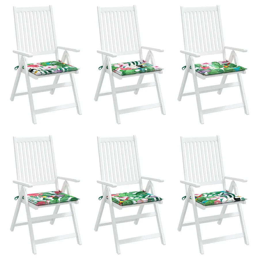 Coussins de chaise 6 pc Multicolore 50 x 50 x 4 cm Tissu Oxford - 3