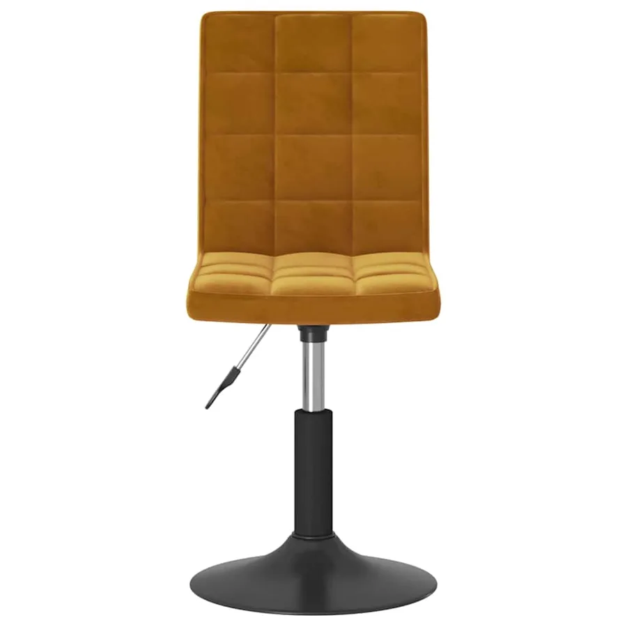 Chaises pivotantes à manger lot de 6 marron velours - 4