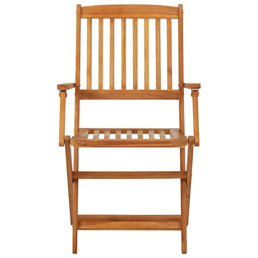 Ensemble à manger de jardin pliable 3 pcs Bois d'acacia solide - 10