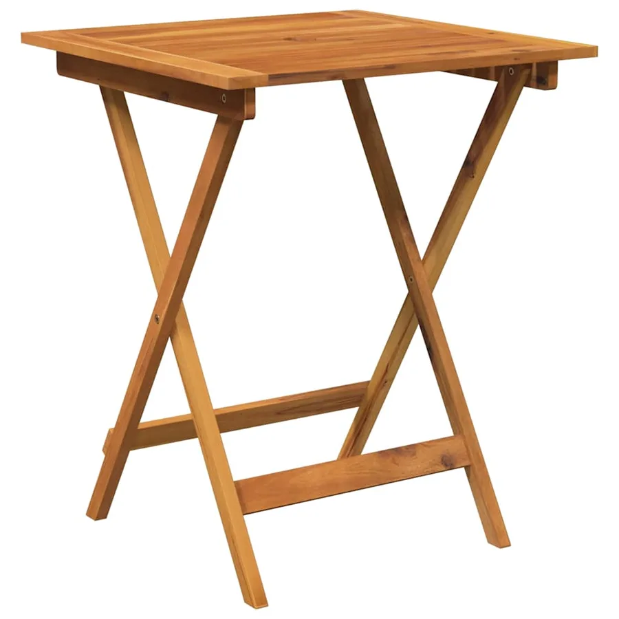 Ensemble à manger de jardin pliable 3 pcs Bois d'acacia solide - 3