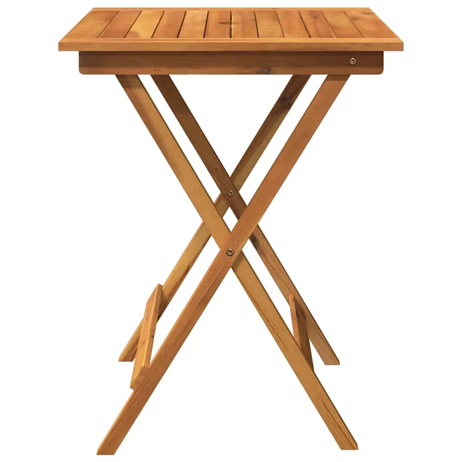 Ensemble à manger de jardin pliable 3 pcs Bois d'acacia solide - 4