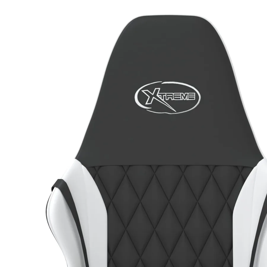 Chaise de jeu Noir et blanc Similicuir - 10