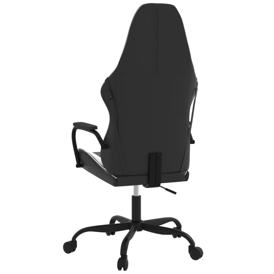 Chaise de jeu Noir et blanc Similicuir - 5