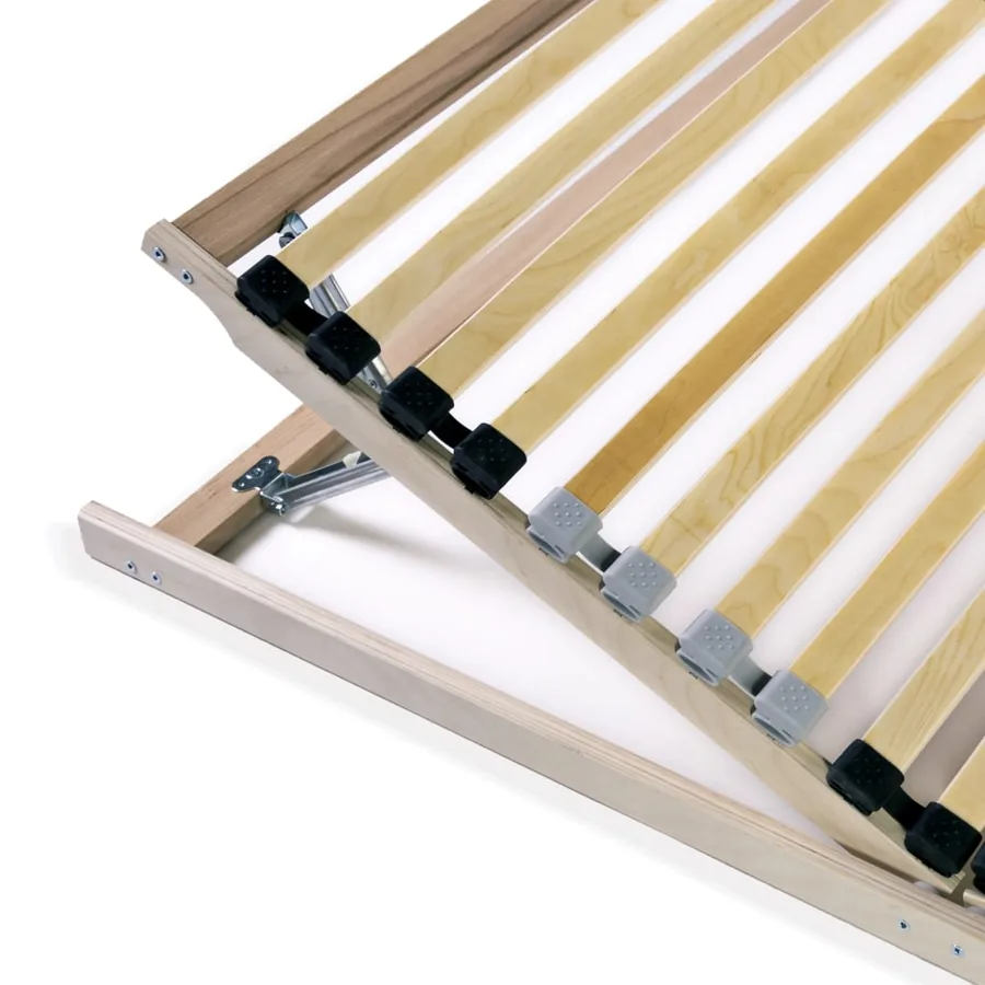 Sommiers à lattes sans matelas 2 pcs avec 28 lattes 70x200 cm - 6