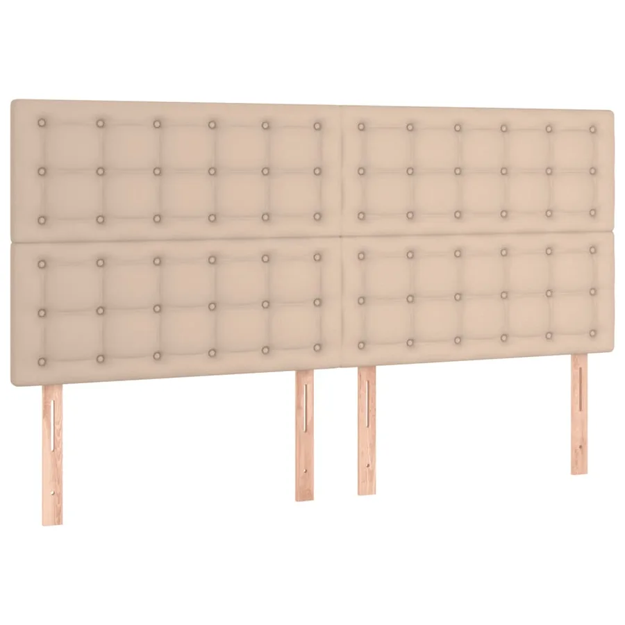 Sommier à lattes de lit avec matelas Cappuccino 160x200 cm - 6