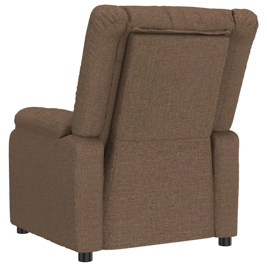 Fauteuil électrique de massage Marron Tissu - 6