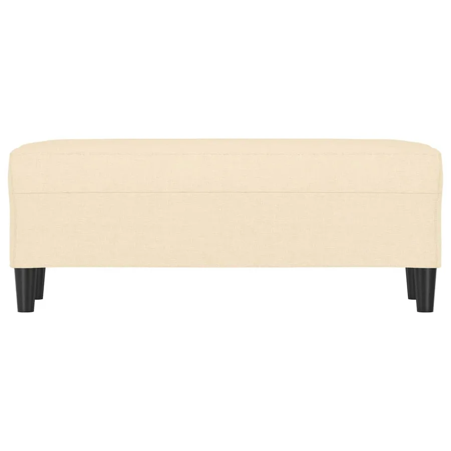 Banc Crème 100x35x41 cm Tissu - 3