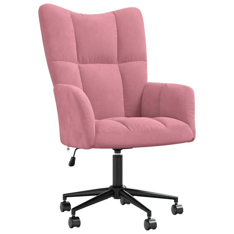 Chaise de relaxation Rose Velours - 2