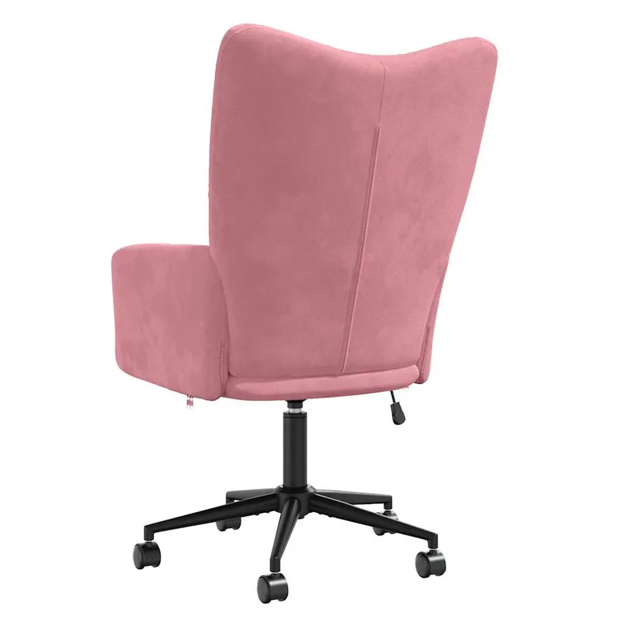 Chaise de relaxation Rose Velours - 5