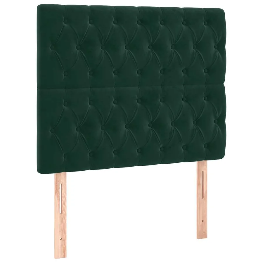 Sommier à lattes de lit avec matelas Vert foncé 90x200 cm - 6