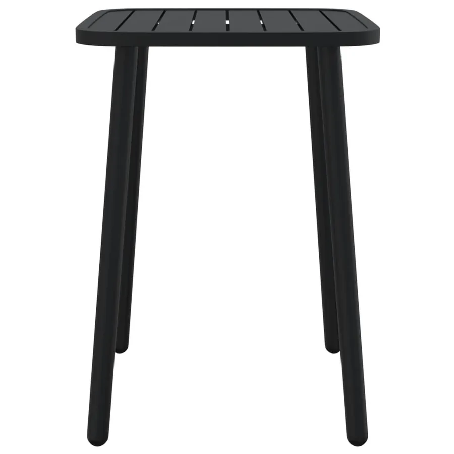 Ensemble à manger de jardin 3 pcs anthracite acier - 8