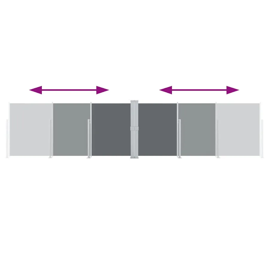 Auvent latéral rétractable Anthracite 140 x 600 cm - 6