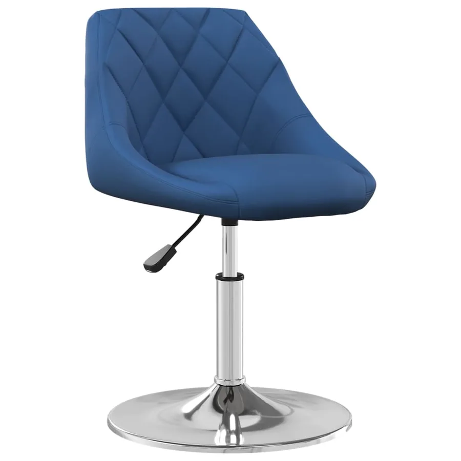Chaises pivotantes à manger lot de 6 Bleu Velours - 2