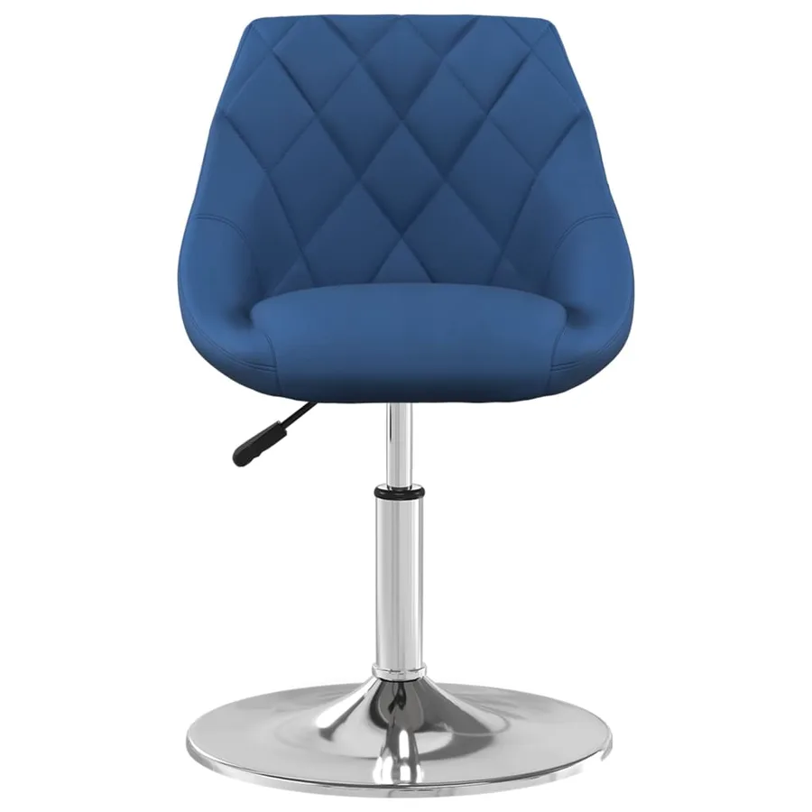 Chaises pivotantes à manger lot de 6 Bleu Velours - 3