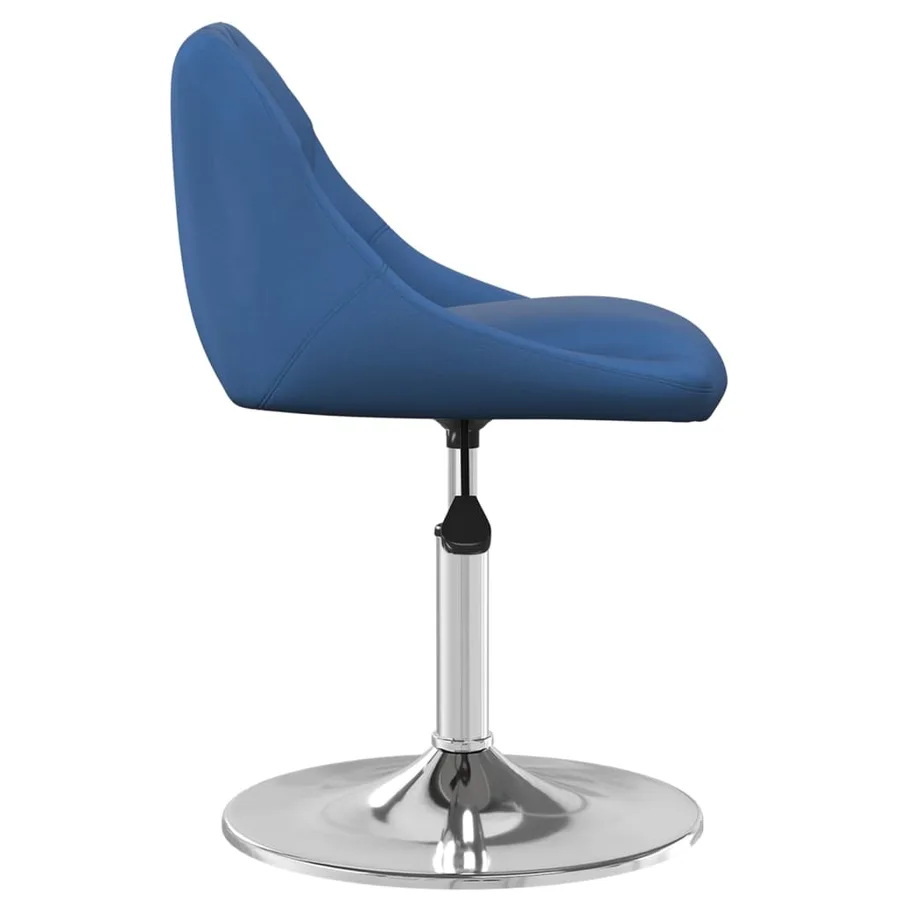 Chaises pivotantes à manger lot de 6 Bleu Velours - 4