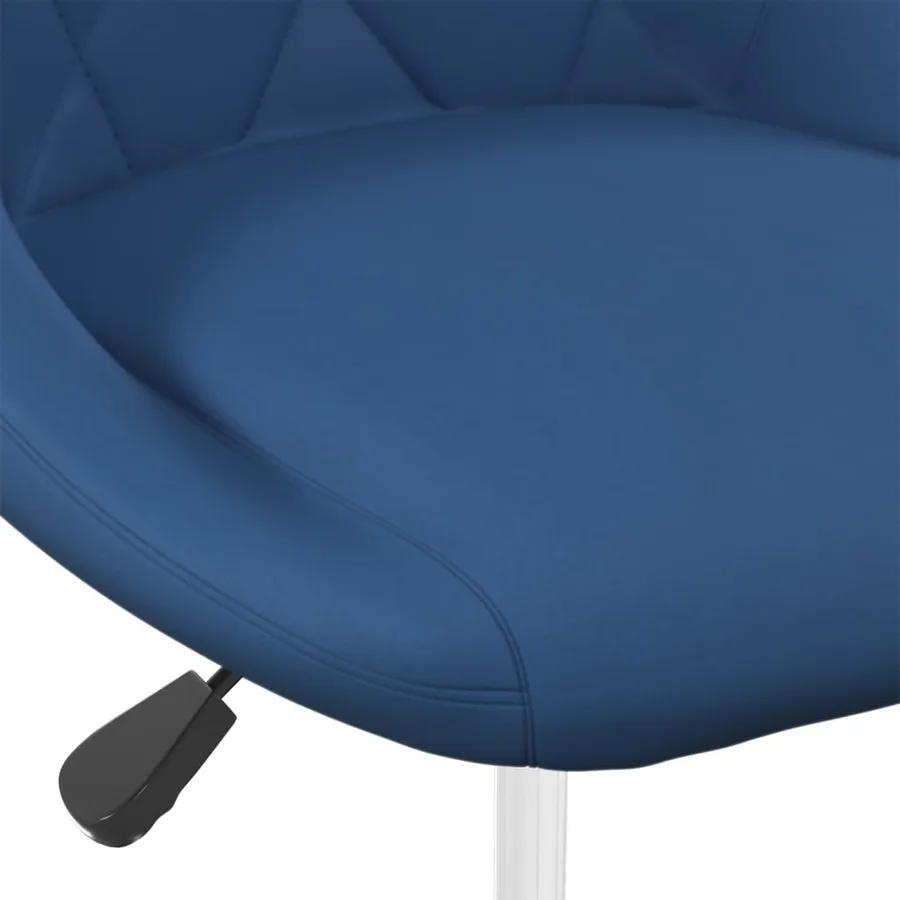 Chaises pivotantes à manger lot de 6 Bleu Velours - 7