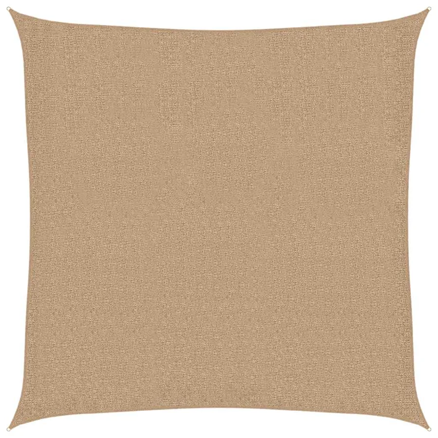 Voile d'ombrage 160 g/m² Taupe 2,5x2,5 m PEHD - 2