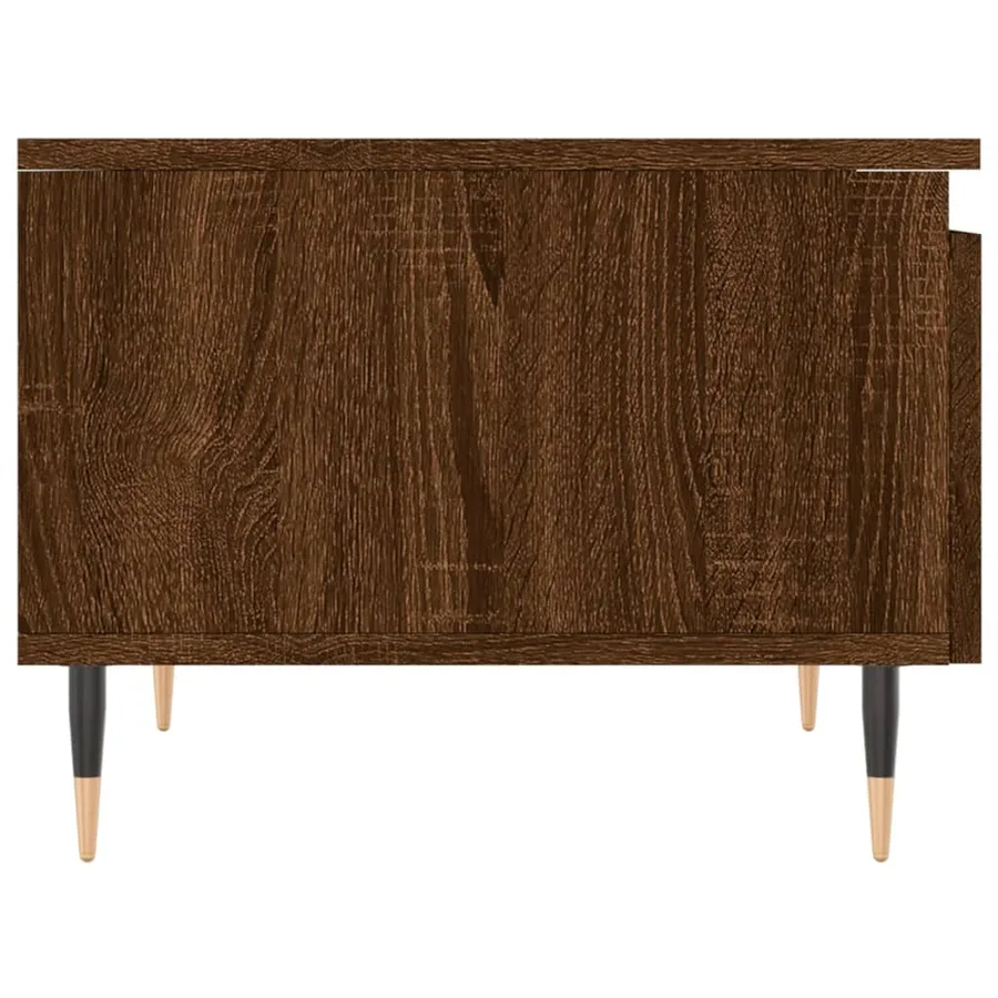 Tables basses 2 pcs chêne marron 50x46x35 cm bois d'ingénierie - 8