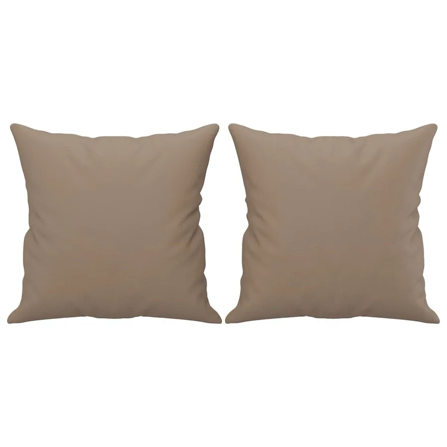 Ensemble de canapés 2 pcs avec coussins cappuccino similicuir - 5