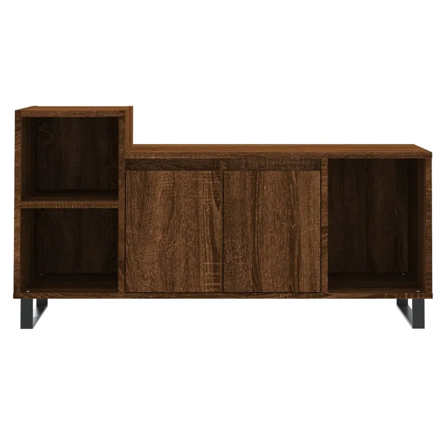 Meuble TV Chêne marron 100x35x55 cm Bois d'ingénierie - 5