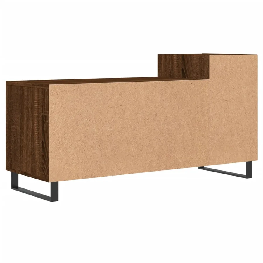 Meuble TV Chêne marron 100x35x55 cm Bois d'ingénierie - 8