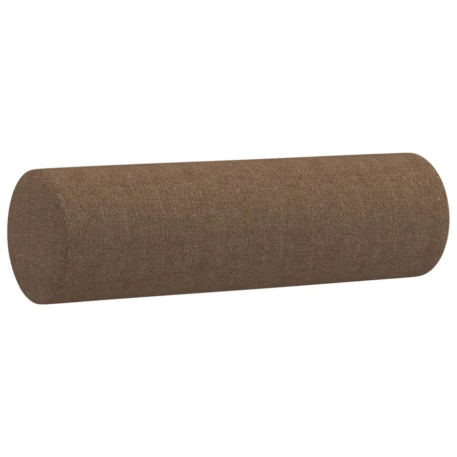 Ensemble de canapés 4 pcs avec coussins marron tissu - 8