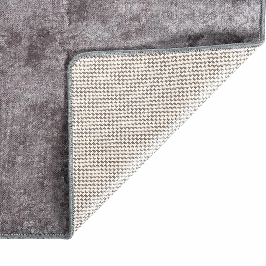 Tapis lavable 80x150 cm Gris - 2