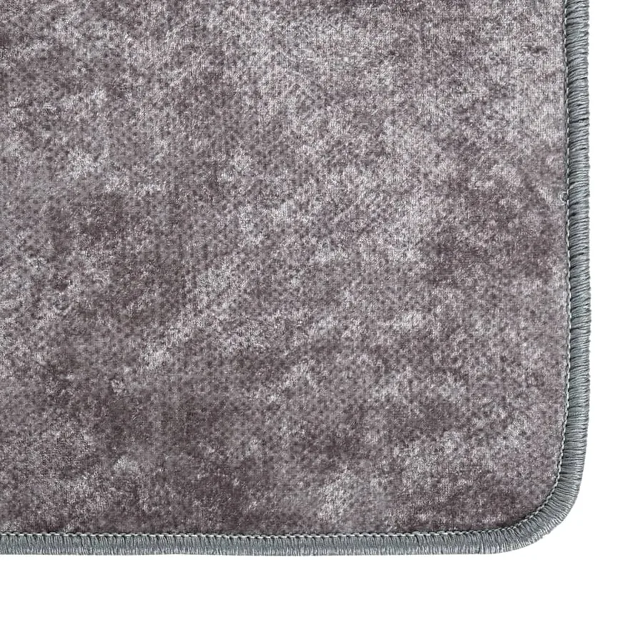 Tapis lavable 80x150 cm Gris - 4