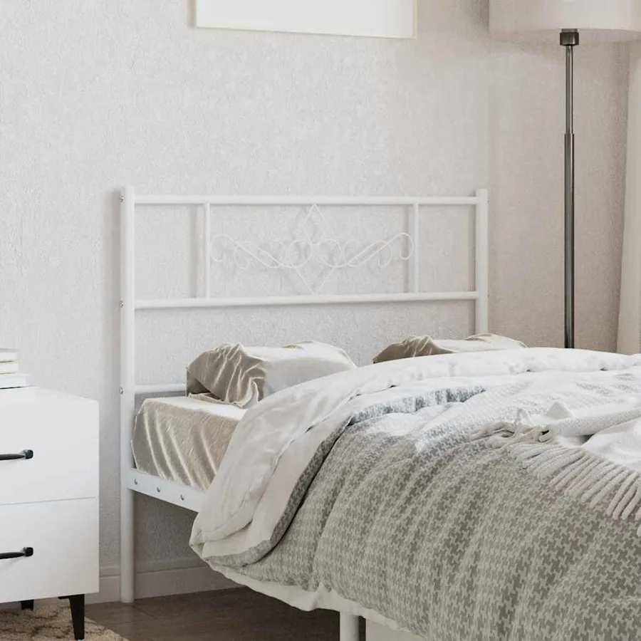 Tête de lit de remplacement métal blanc 100 cm