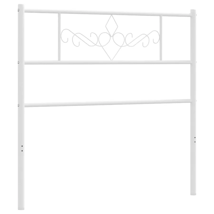 Tête de lit de remplacement métal blanc 100 cm - 4