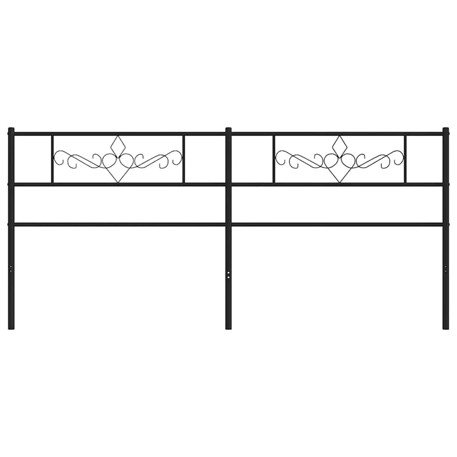 Tête de lit de remplacement métal noir 193 cm - 3