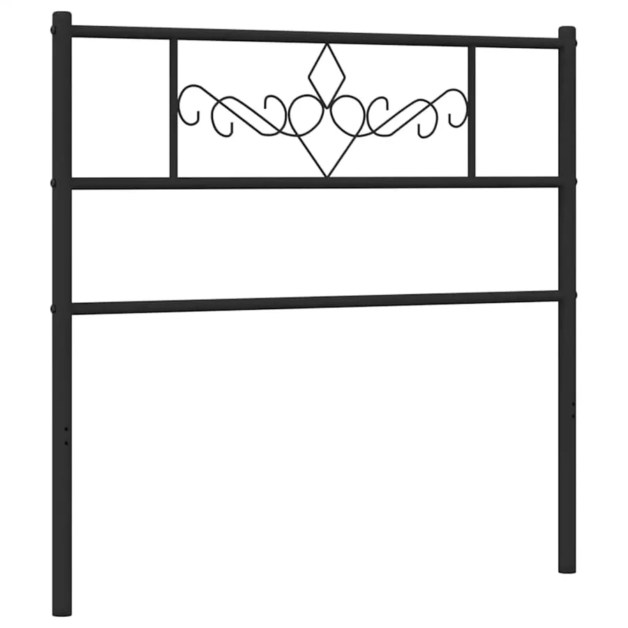 Tête de lit de remplacement métal noir 107 cm - 2