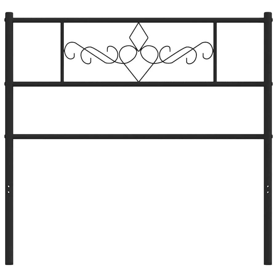 Tête de lit de remplacement métal noir 107 cm - 3
