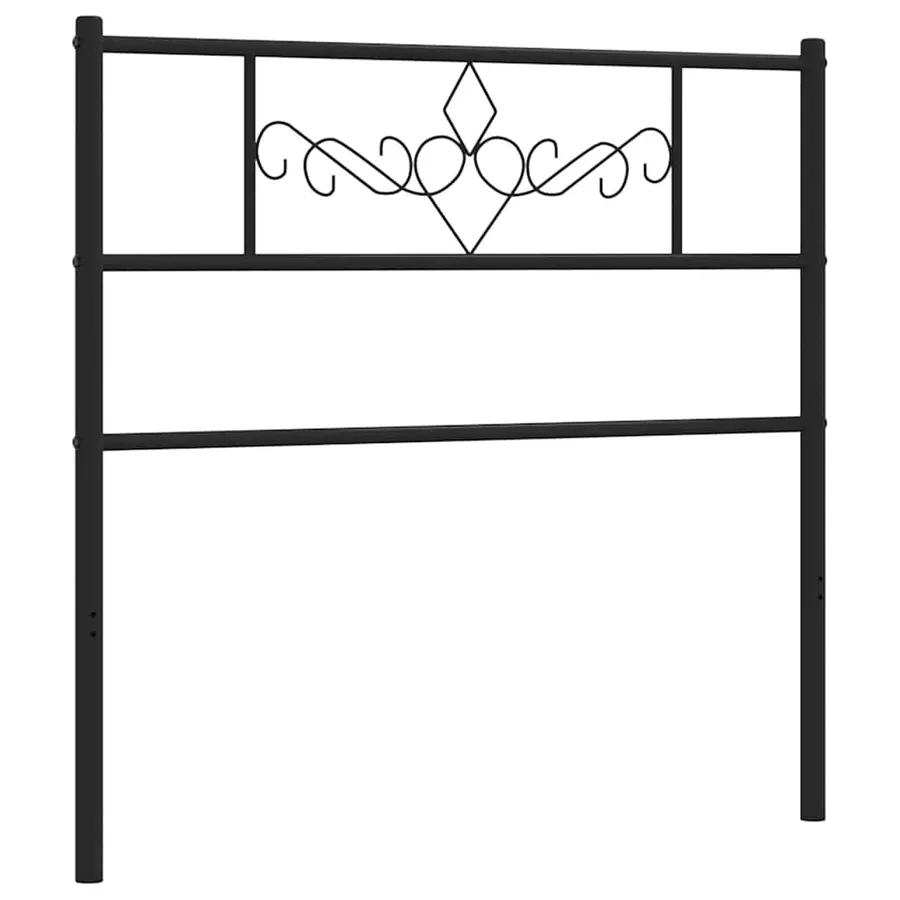 Tête de lit de remplacement métal noir 107 cm - 4