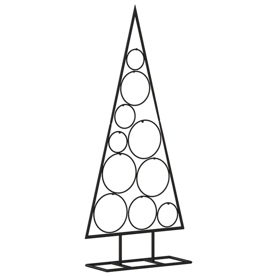 Arbre de Noël en métal pour décoration noir 90 cm - 2