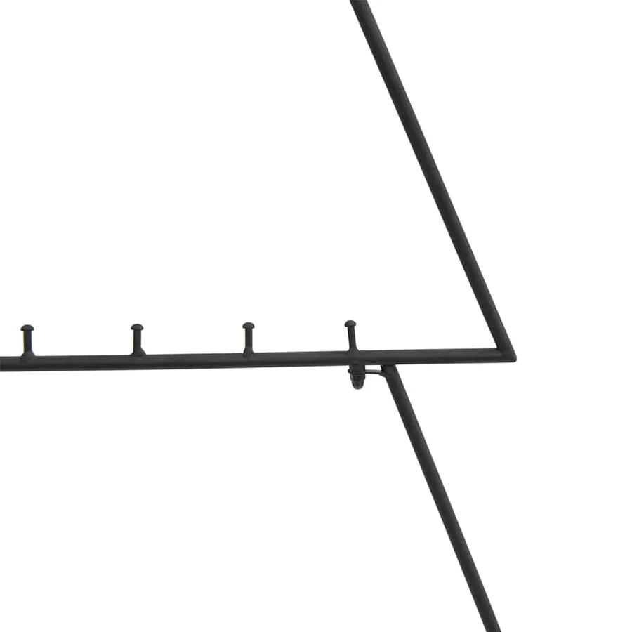 Arbre de Noël en métal pour décoration noir 125 cm - 6