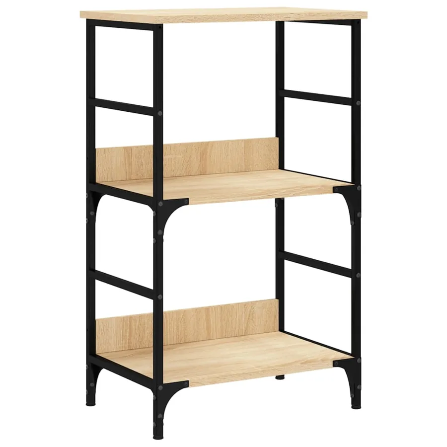 Bibliothèque chêne sonoma 50x33x82 cm bois d'ingénierie - 2