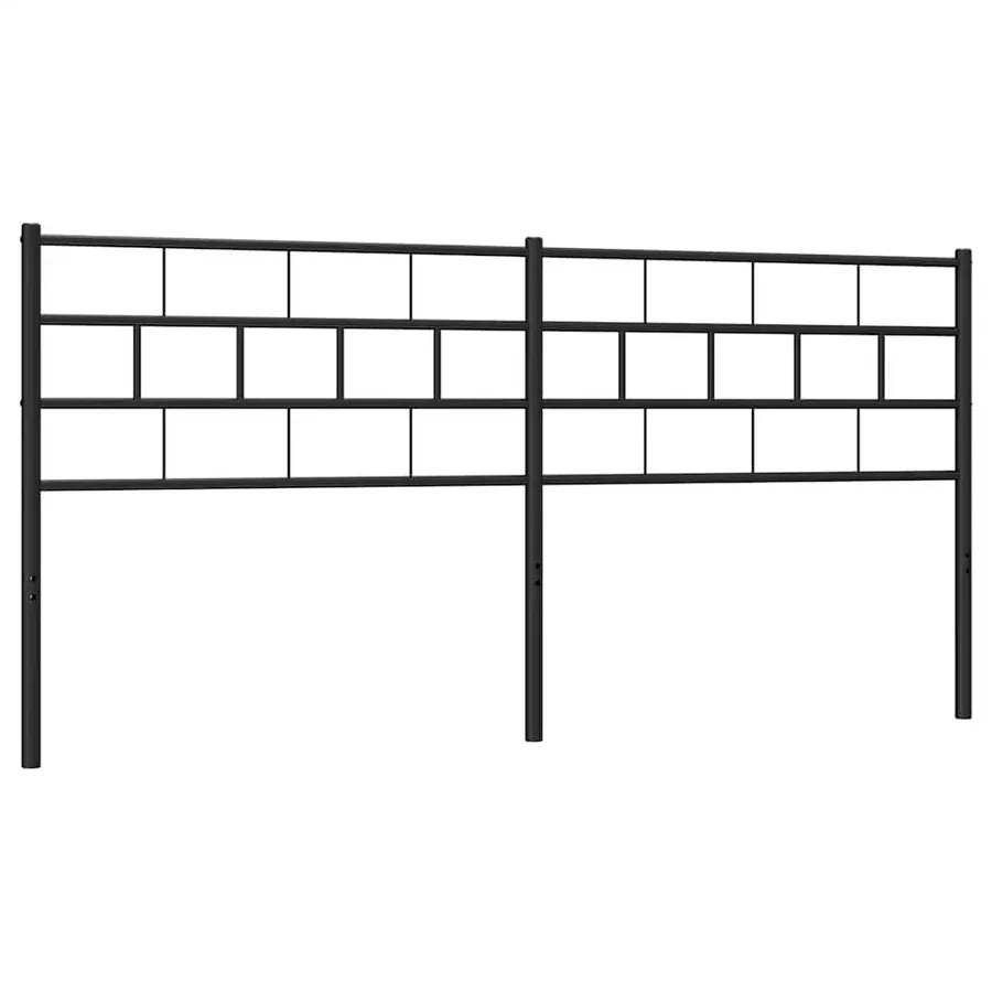 Tête de lit de remplacement métal noir 200 cm - 2
