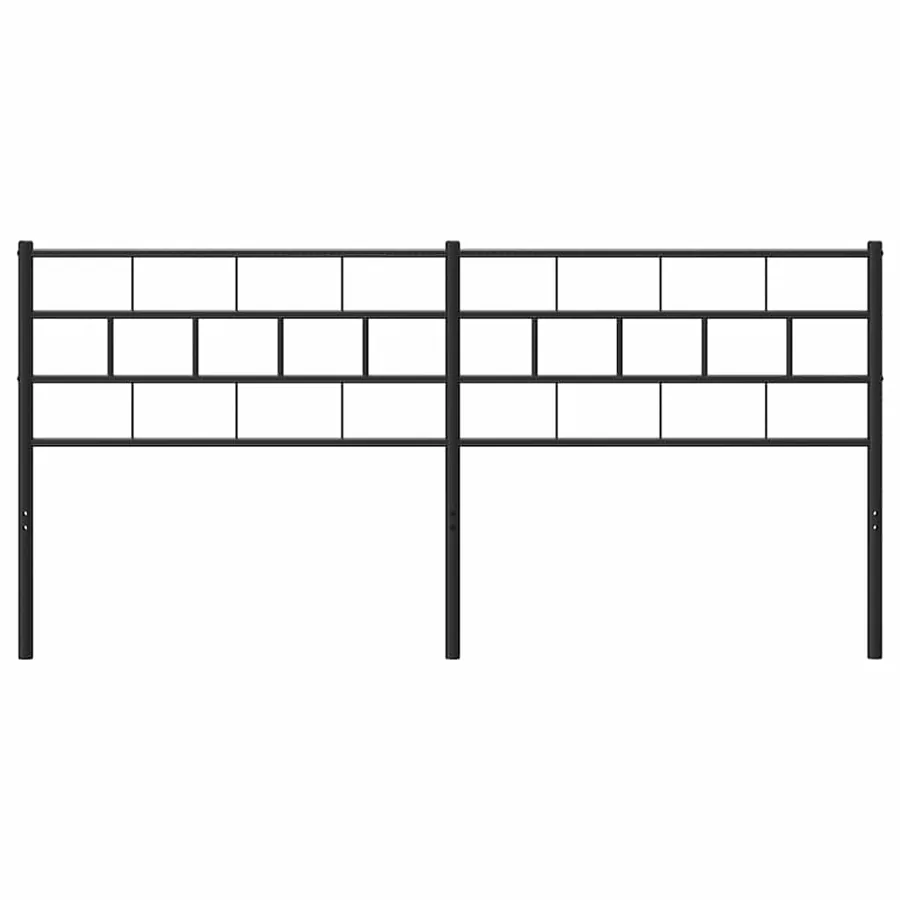 Tête de lit de remplacement métal noir 200 cm - 3