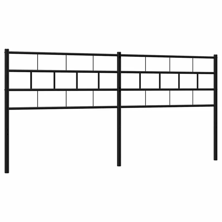 Tête de lit de remplacement métal noir 200 cm - 5