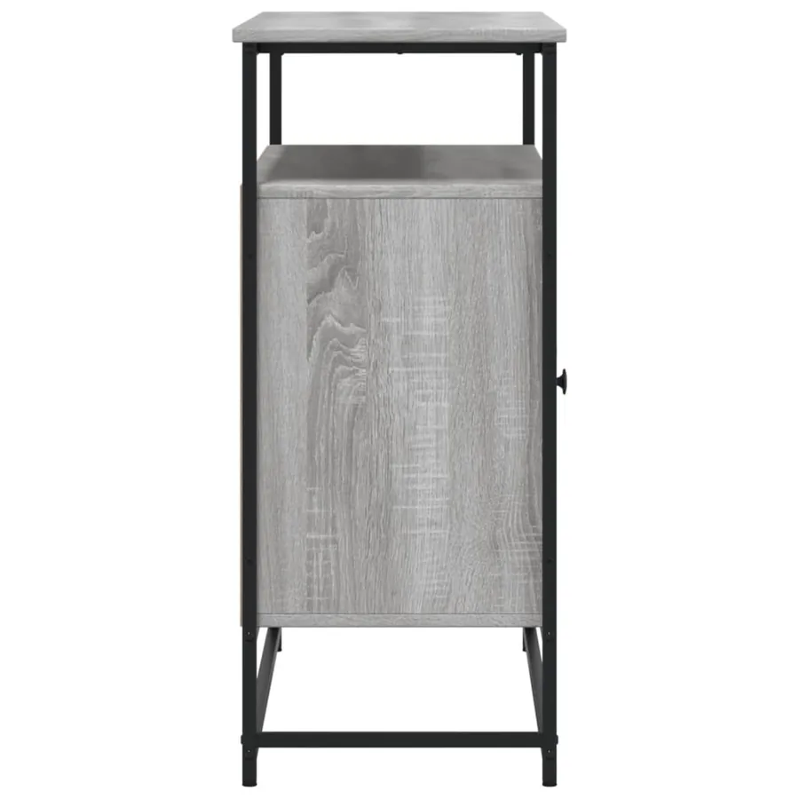 Buffet sonoma gris 100x35x80 cm bois d'ingénierie - 7