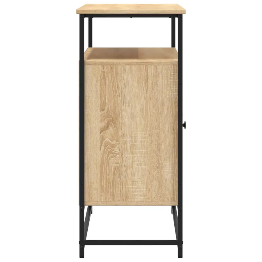 Buffet chêne sonoma 100x35x80 cm bois d'ingénierie - 7