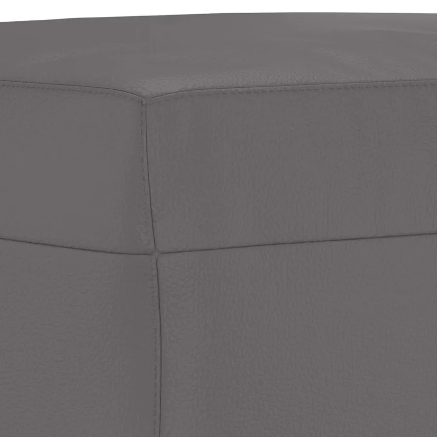 Ensemble de canapés 3 pcs avec coussins Gris Similicuir - 7