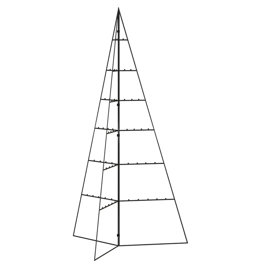 Arbre de Noël en métal pour décoration noir 140 cm - 5