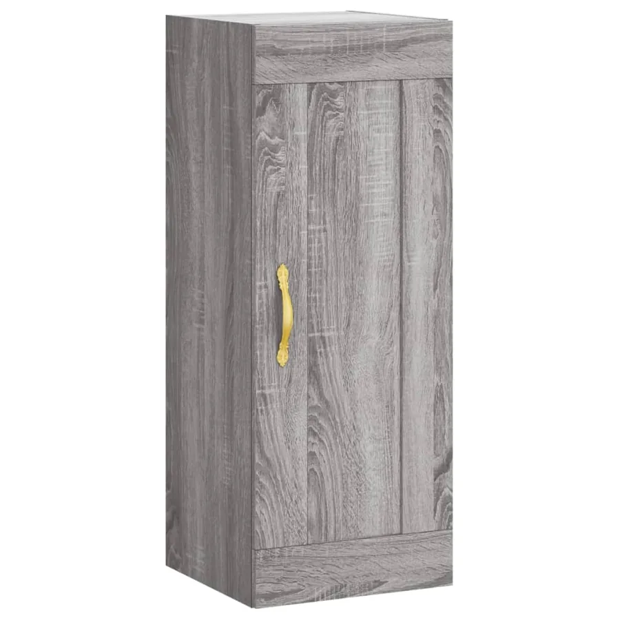 Buffet haut Sonoma gris 34,5x34x180 cm Bois d'ingénierie - 8